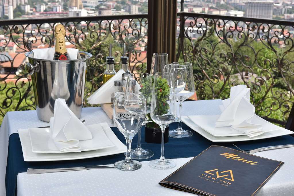View Inn Boutique Hotel スコピエ レストラン 写真